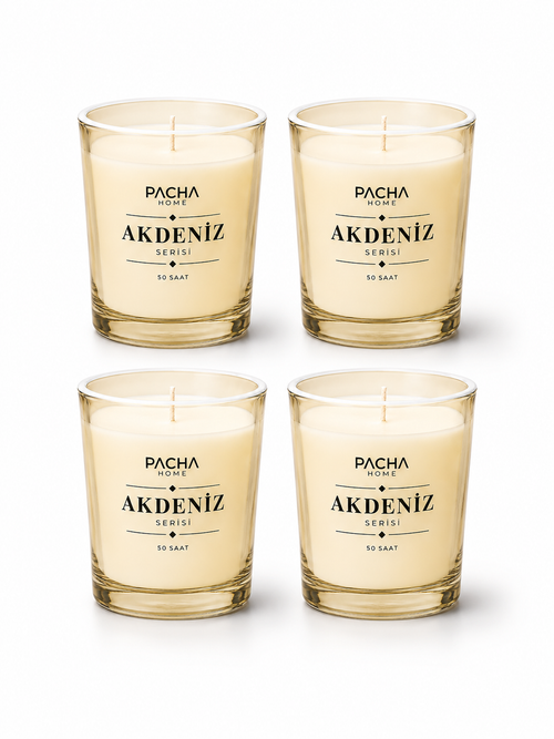 Akdeniz Set — 4'lü Mum Kutusu