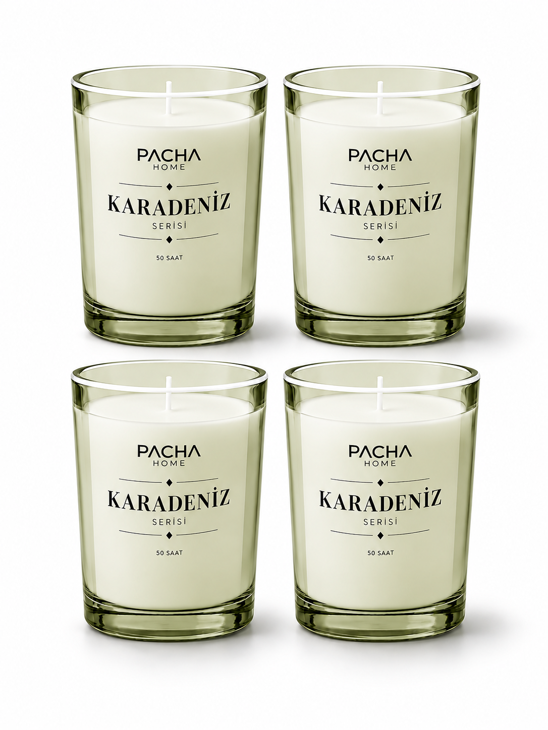 Karadeniz Set - 4'lü Mum Kutusu - Pacha Home