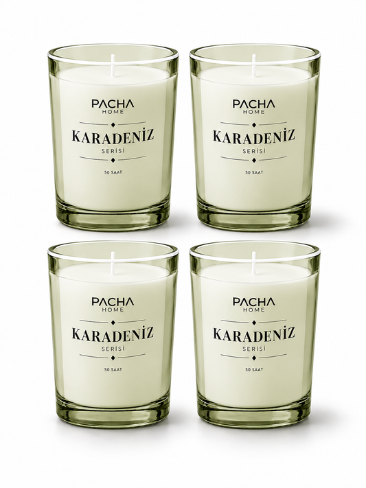 Karadeniz Set - 4'lü Mum Kutusu - Pacha Home