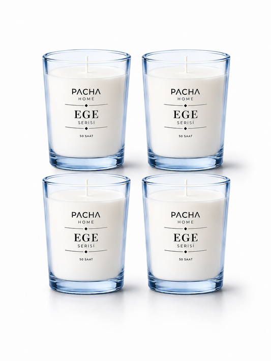 Ege Set - 4'lü Mum Kutusu - Pacha Home